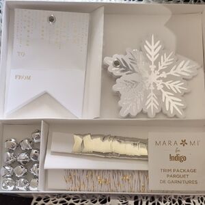Silver and White Holiday Trim Package